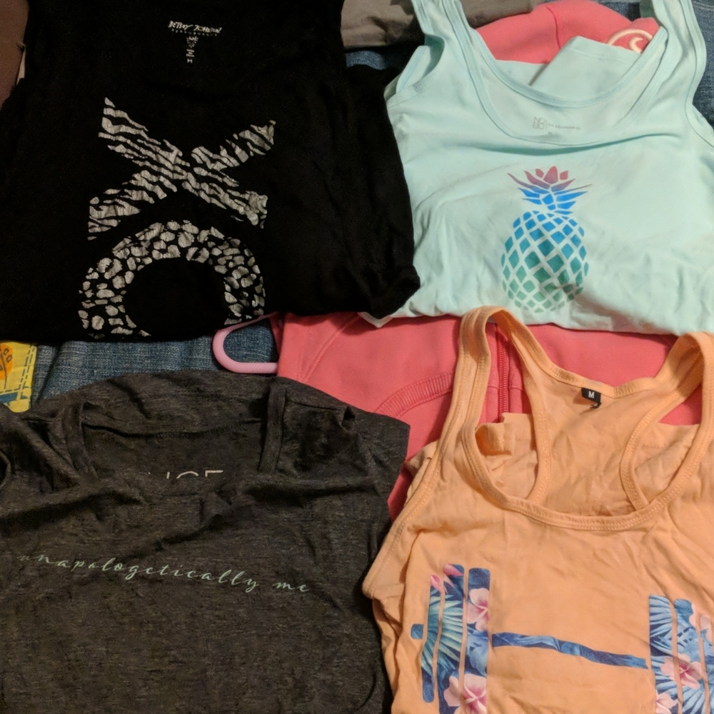 Various Tanks and Crop tops